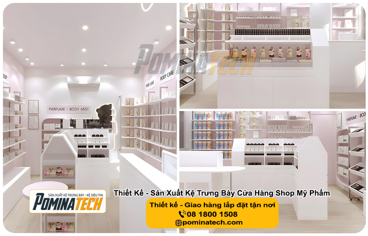 Thiết kế Decor Shop Mỹ Phẩm Tại P. Thới An Đông Tp. Cần Thơ