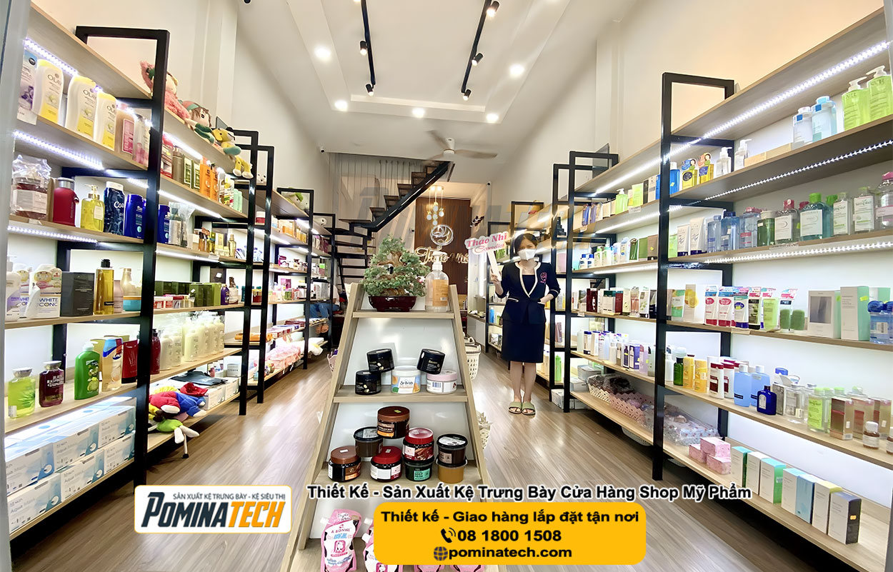 Thiết kế Decor Shop Mỹ Phẩm Tại P. Thới Long Tp. Cần Thơ