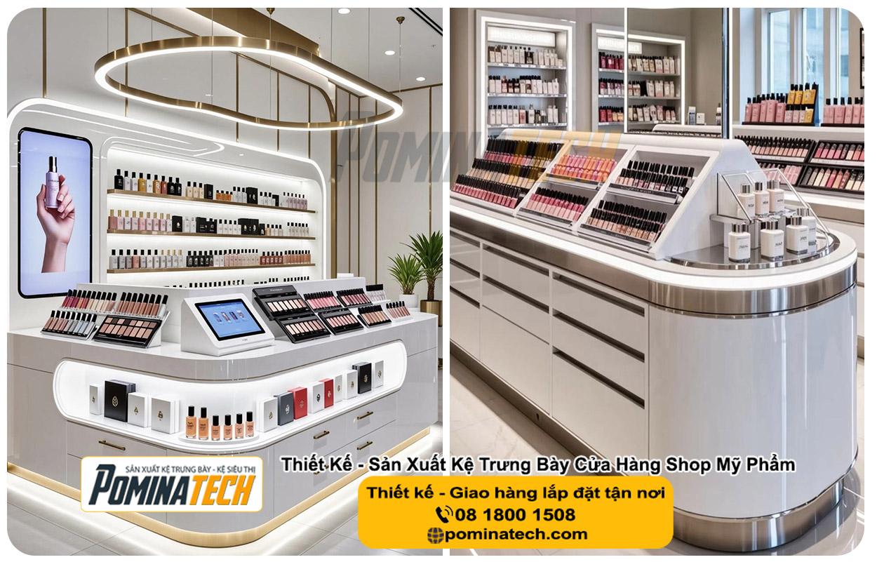 Thiết kế Decor Shop Mỹ Phẩm Tại P. Thới Long Tp. Cần Thơ