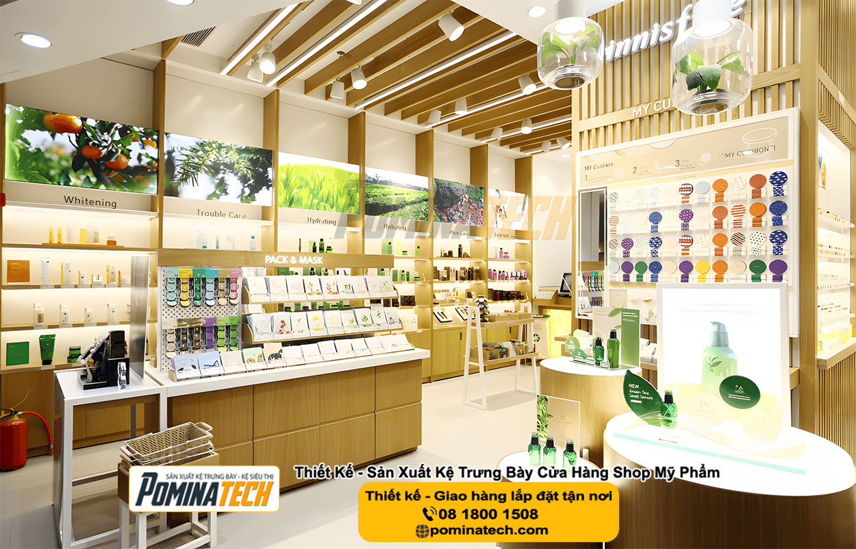 Thiết kế Decor Shop Mỹ Phẩm Tại P. Thới Sơn An Giang