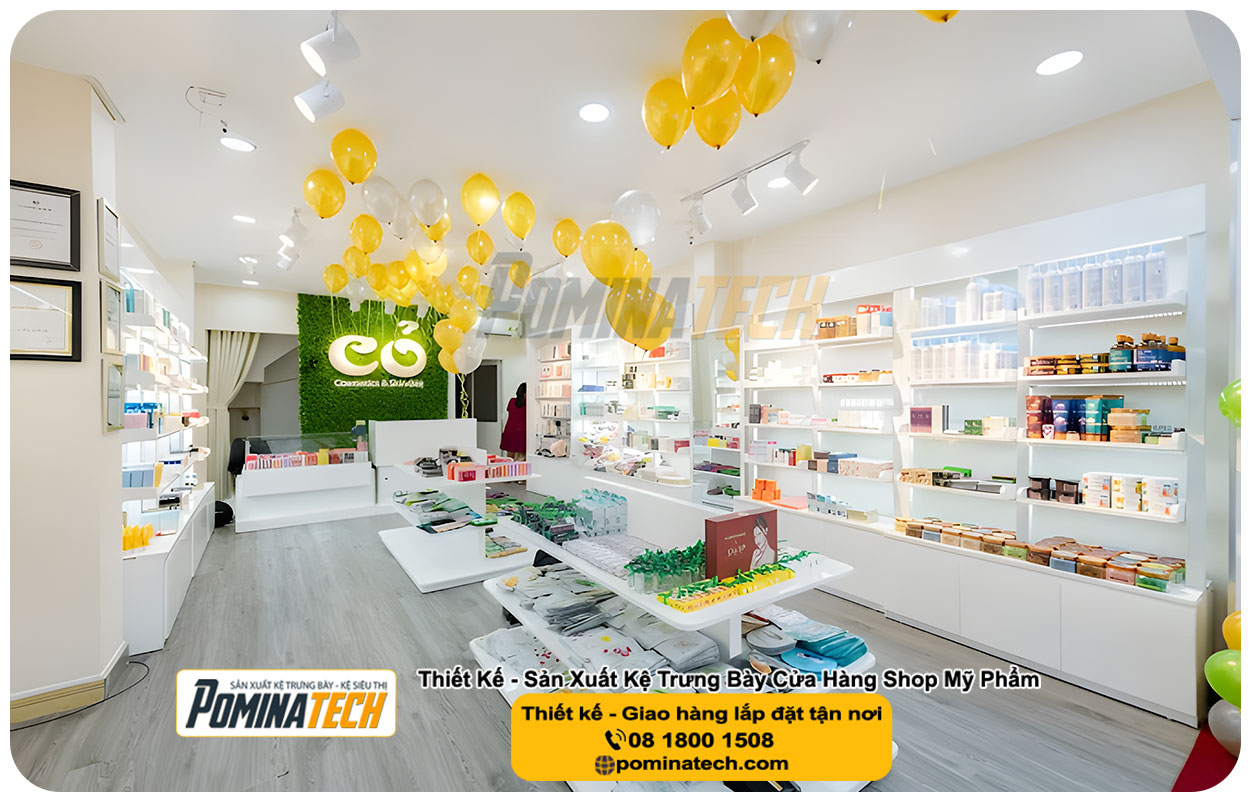 Thiết kế Decor Shop Mỹ Phẩm Tại P. Thuận Hưng Tp. Cần Thơ