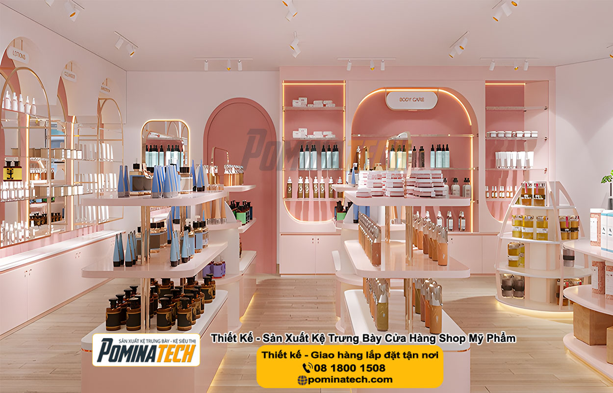 Thiết kế Decor Shop Mỹ Phẩm Tại P. Vĩnh Châu Tp. Cần Thơ