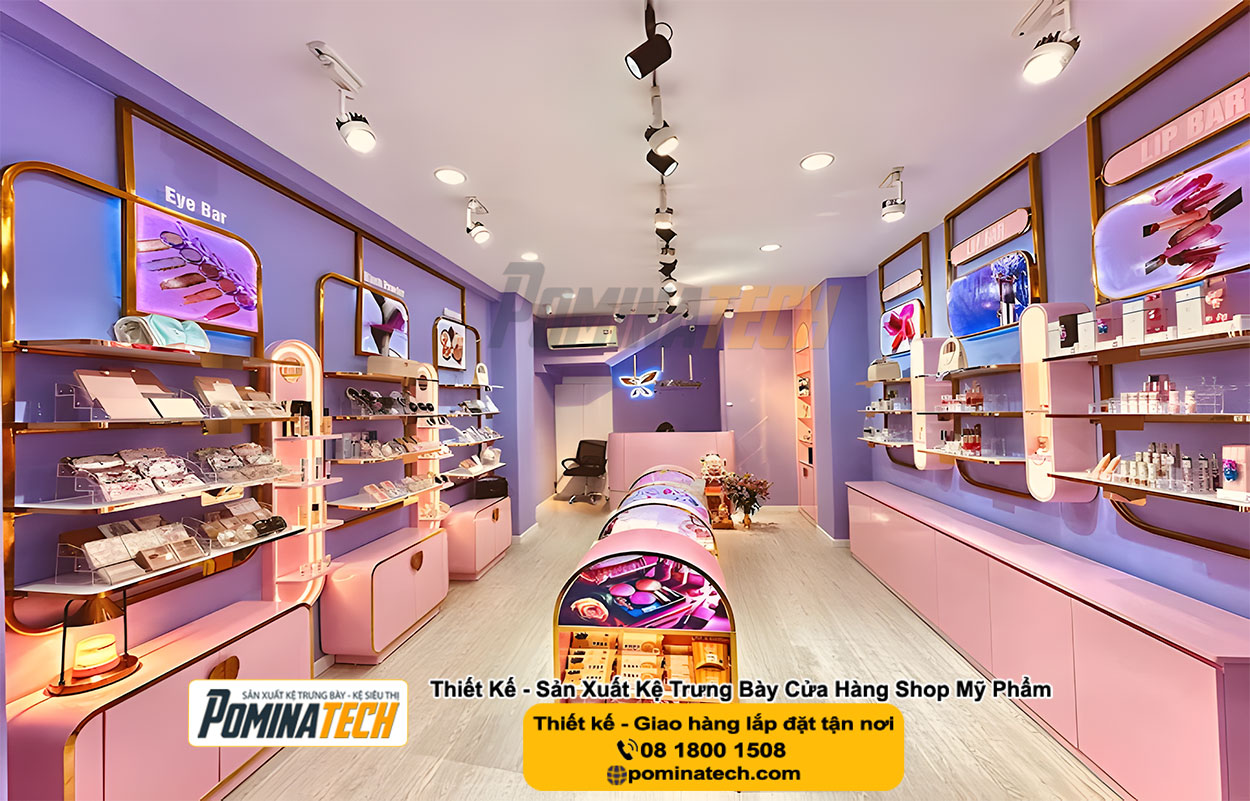 Thiết kế Decor Shop Mỹ Phẩm Tại P. Vĩnh Tế An Giang