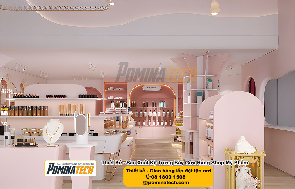 Thiết kế Decor Shop Mỹ Phẩm Tại P. Vĩnh Tế An Giang