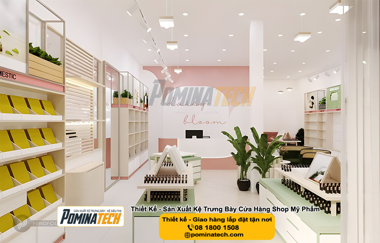Thiết kế Decor Shop Mỹ Phẩm Tại Phú Hữu An Giang