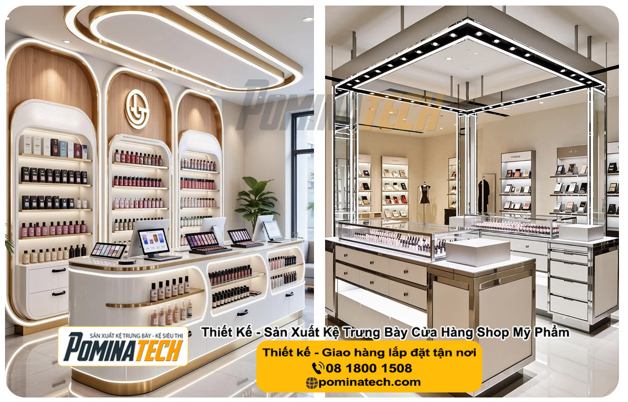 Thiết kế Decor Shop Mỹ Phẩm Tại Phú Lâm An Giang