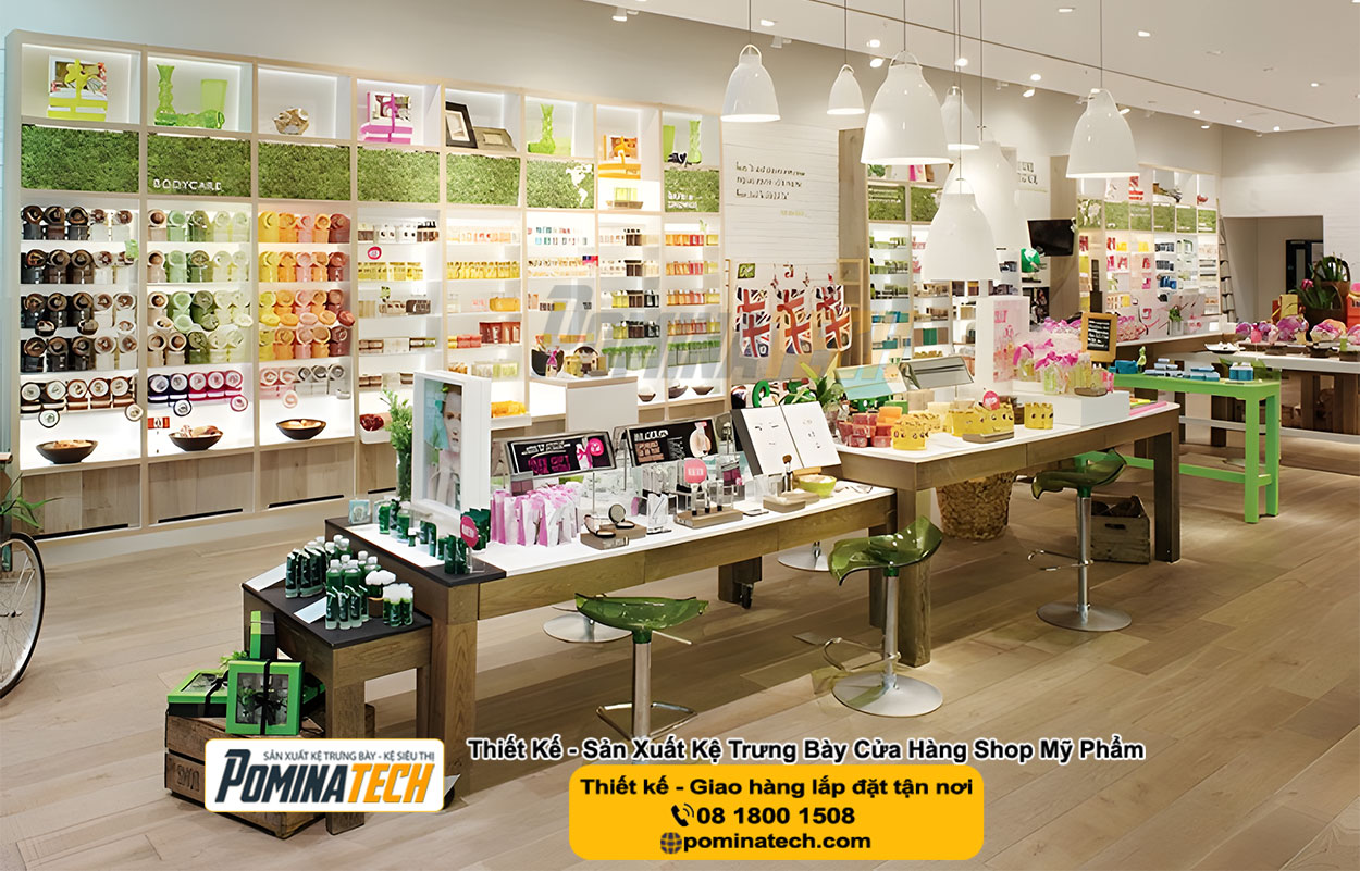 Thiết kế Decor Shop Mỹ Phẩm Tại Tân An An Giang