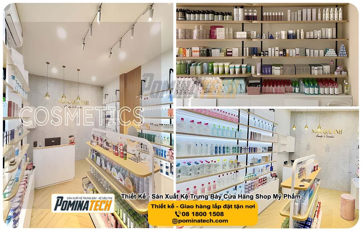 Thiết kế Decor Shop Mỹ Phẩm Tại Tân An An Giang