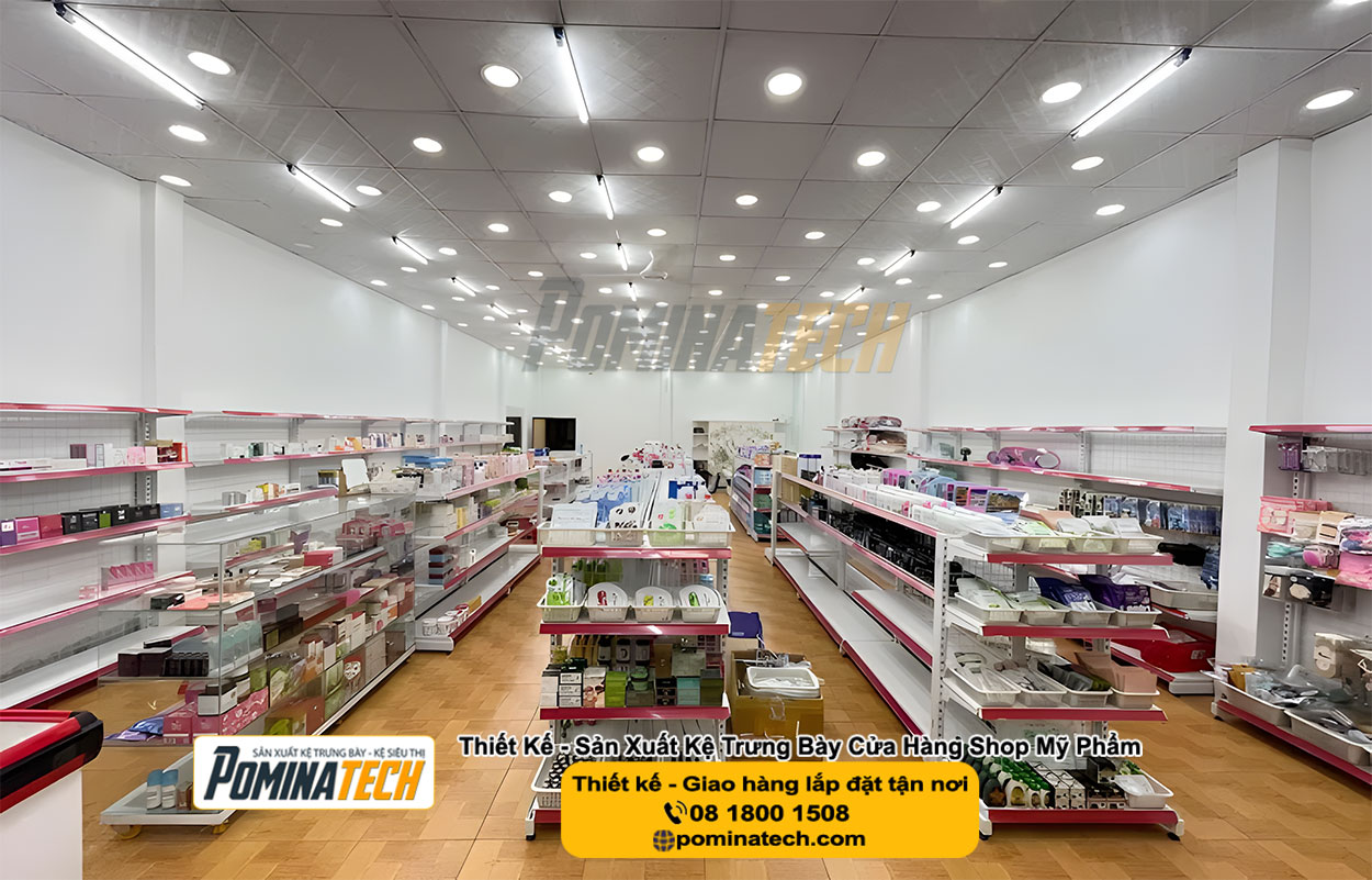 Thiết kế Decor Shop Mỹ Phẩm Tại Tân Hiệp An Giang