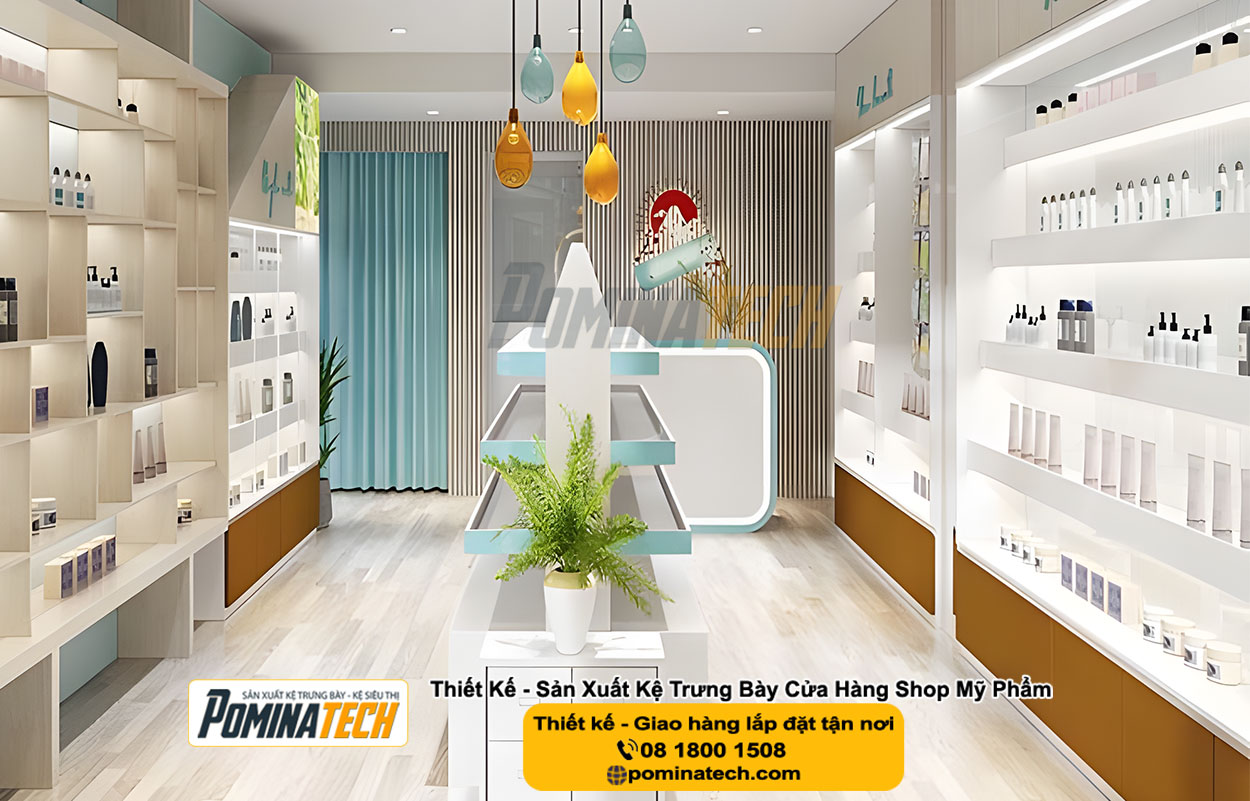 Thiết kế Decor Shop Mỹ Phẩm Tại Tân Hiệp An Giang