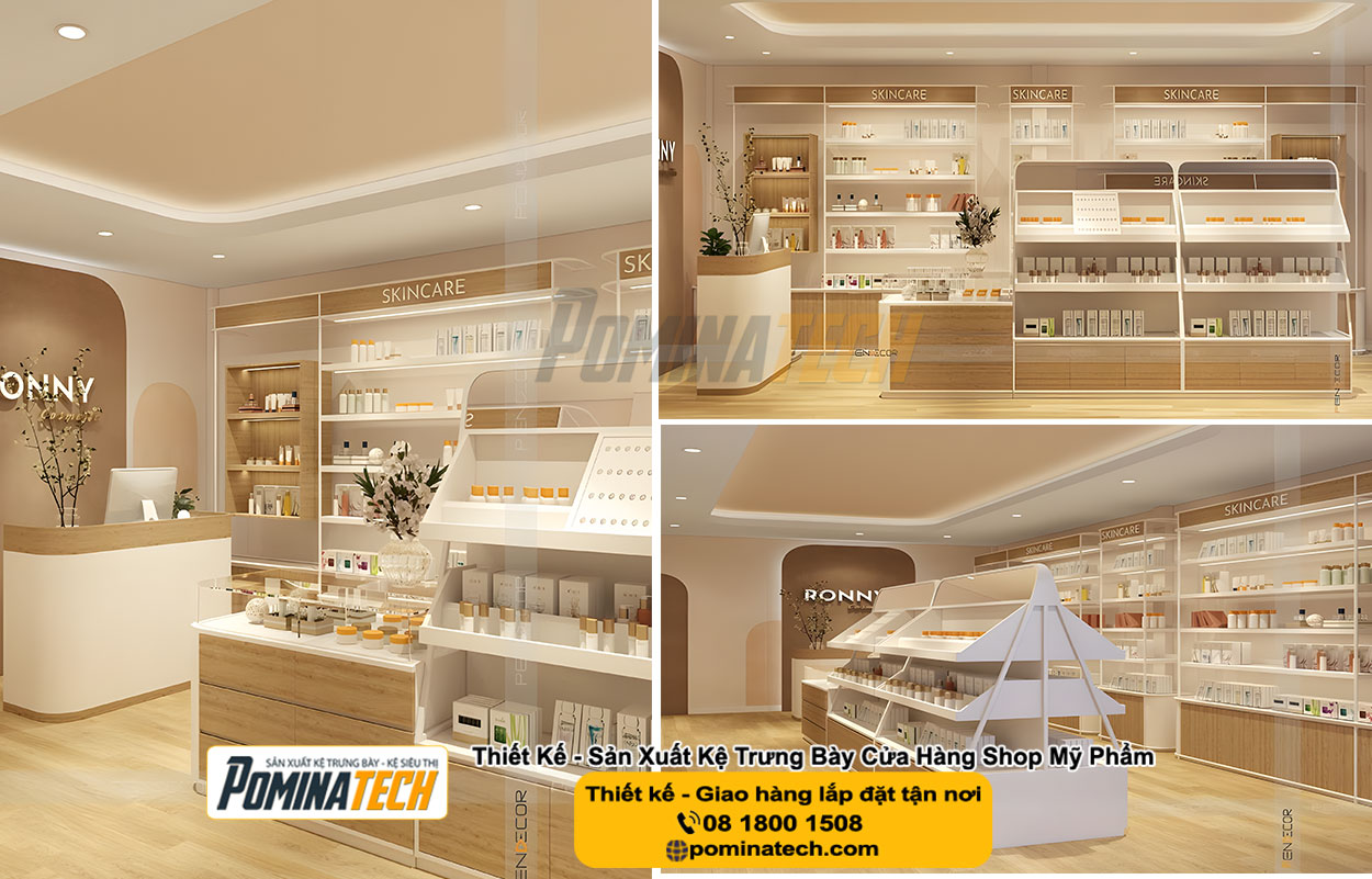 Thiết kế Decor Shop Mỹ Phẩm Tại Tân Hòa Tp. Cần Thơ