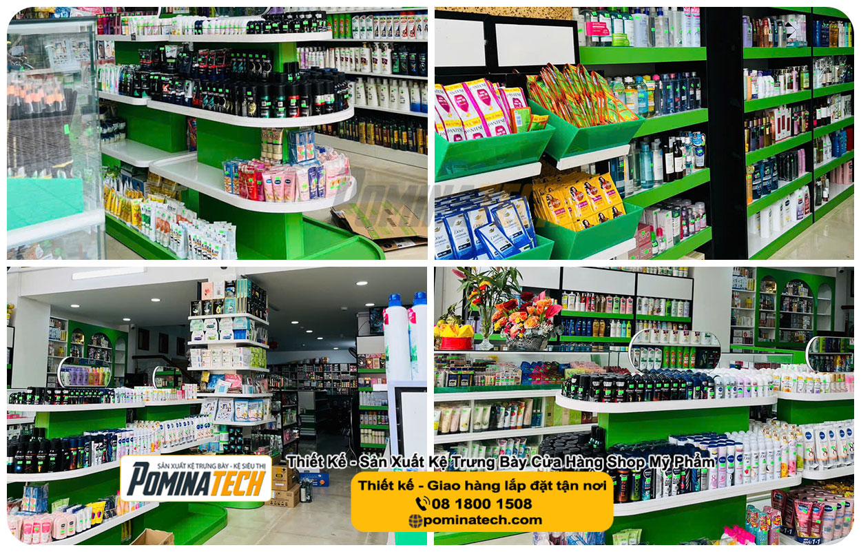 Thiết kế Decor Shop Mỹ Phẩm Tại Tân Thạnh An Giang