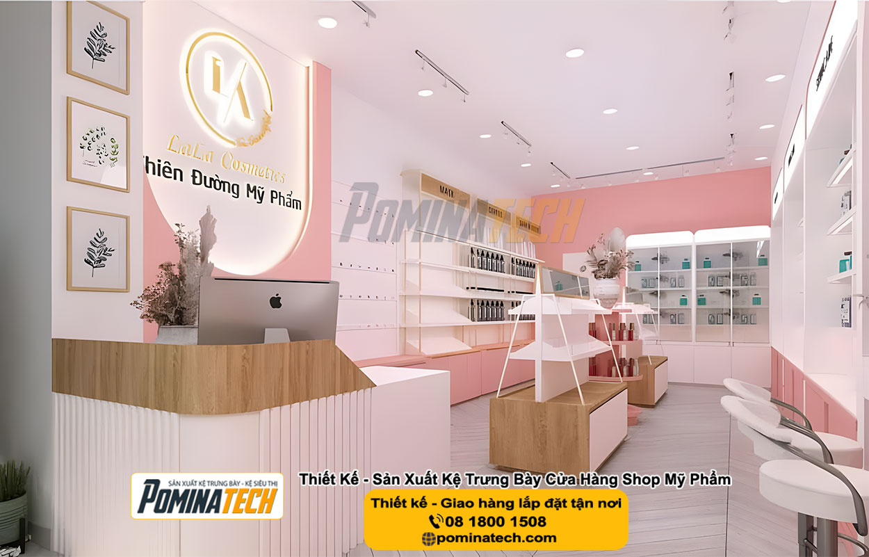 Thiết kế Decor Shop Mỹ Phẩm Tại Thạnh Đông An Giang