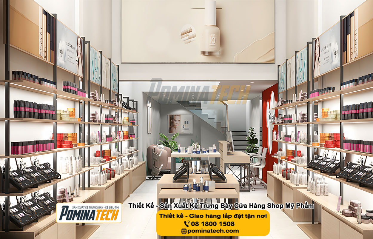 Thiết kế Decor Shop Mỹ Phẩm Tại Thới Lai Tp. Cần Thơ