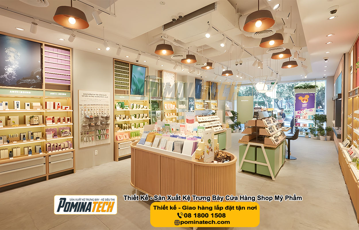 Thiết kế Decor Shop Mỹ Phẩm Tại Trung Hưng Tp. Cần Thơ