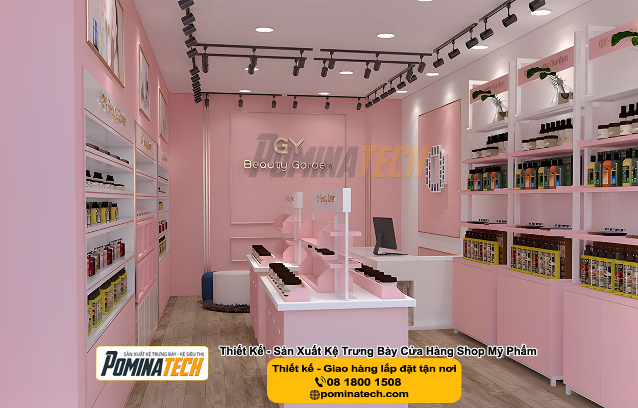 Thiết kế Decor Shop Mỹ Phẩm Tại U Minh Thượng An Giang