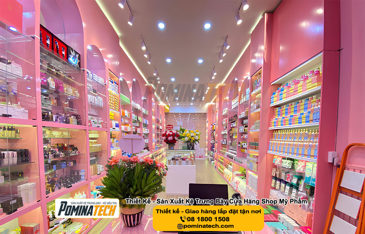 Thiết kế Decor Shop Mỹ Phẩm Tại Vĩnh An An Giang