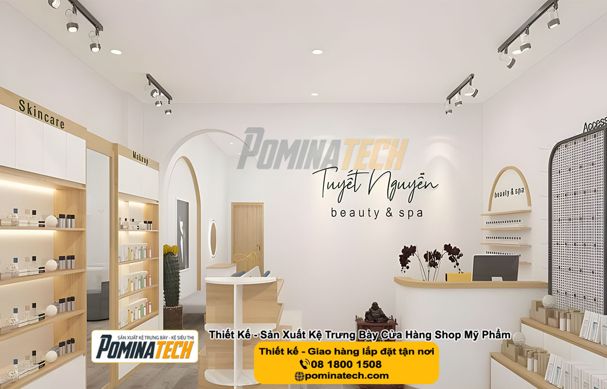 Thiết kế Decor Shop Mỹ Phẩm Tại Vĩnh An An Giang
