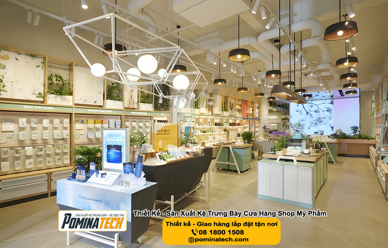 Thiết kế Decor Shop Mỹ Phẩm Tại Vĩnh Bình An Giang