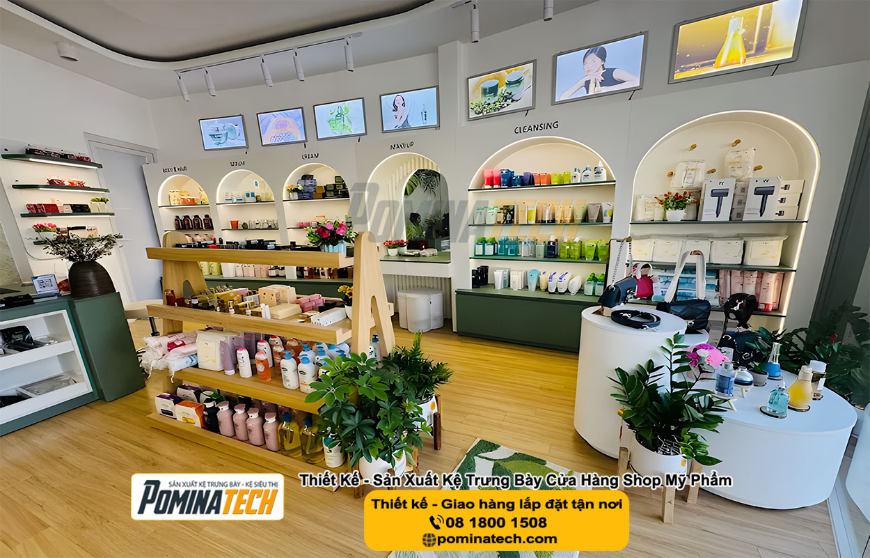 Thiết kế Decor Shop Mỹ Phẩm Tại Vĩnh Thạnh Trung An Giang