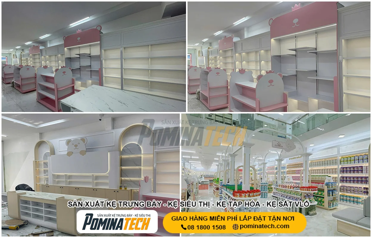 Thiết Kế Kệ Trưng Bày Rau Củ Quả Đẹp, Bền Và Tối Ưu Không Gian