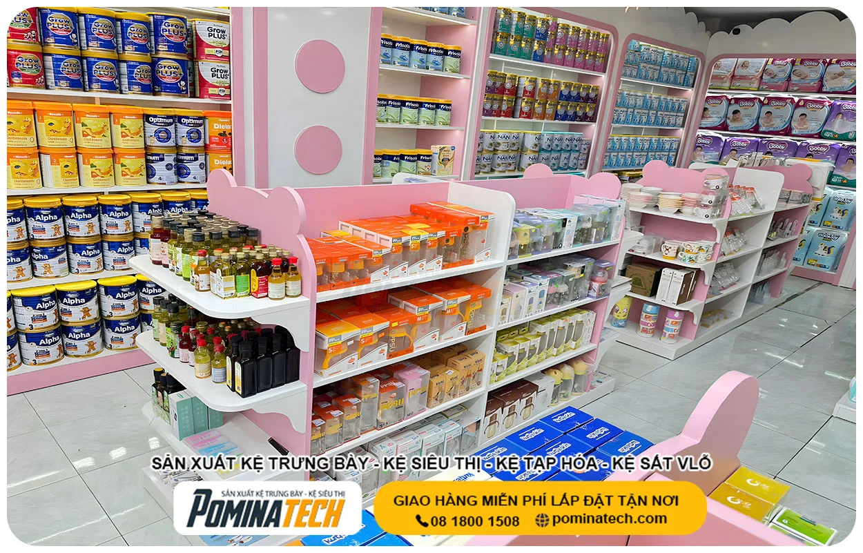 Thiết Kế Thi Công Cửa Hàng Sữa Đẹp, Gọn Gàng, Phù Hợp Mọi Diện Tích