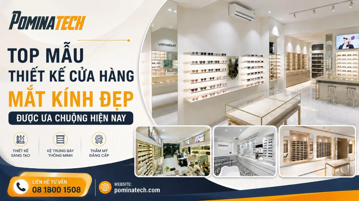 Top Mẫu Thiết Kế Cửa Hàng Mắt Kính Đẹp, Hiện Đại Và Chuyên Nghiệp