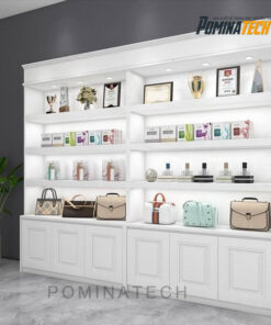 Tủ Kệ Trưng Bày Gỗ MDF Cao Cấp – Thiết Kế Sang Trọng, Tích Hợp Đèn LED