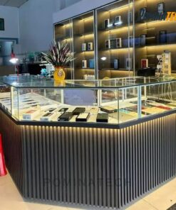 Tủ Trưng Bày Điện Thoại Gỗ MDF – Thiết Kế Hiện Đại, Sang Trọng Cho Cửa Hàng Điện Thoại