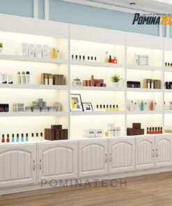 Tủ Trưng Bày Gỗ MDF Đèn LED – Thiết Kế Hiện Đại, Để Mỹ Phẩm, Nước Hoa, Hàng Nội Thất Sang Trọng