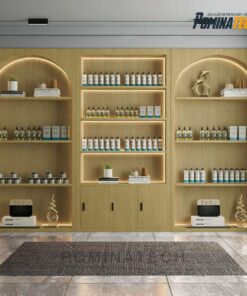 Tủ Trưng Bày Gỗ MDF Hiện Đại, Thiết Kế Ánh Sáng LED, Tăng Tính Thẩm Mỹ Cho Không Gian