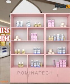 Tủ Trưng Bày Gỗ MDF Màu Hồng – Bền, Chắc, Thiết Kế Hiện Đại Cho Không Gian Sang Trọng