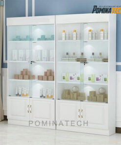 Tủ Trưng Bày Kính Led Gỗ MDF Cao Cấp, Thiết Kế Sang Trọng, Phù Hợp Cho Không Gian Hiện Đại