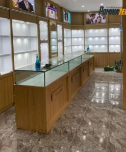 Tủ Trưng Bày Mắt Kính Gỗ MDF Cao Cấp – Thiết Kế Sang Trọng, Tinh Tế Cho Cửa Hàng Kính Mắt