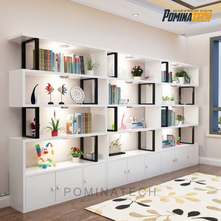 tu trung bay my pham go mdf Tủ Trưng Bày Mỹ Phẩm Gỗ MDF – Kệ Sáng Tạo, Tiện Ích Cho Mặt Hàng Cửa Hàng