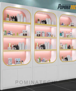 Tủ Trưng Bày Gỗ MDF Sang Trọng, Thiết Kế Hiện Đại Với Đèn LED