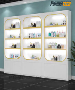 Tủ Trưng Bày Gỗ MDF Sang Trọng, Thiết Kế Hiện Đại Với Đèn LED