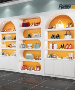 Tủ Trưng Bày Mỹ Phẩm Gỗ MDF Sang Trọng, Thiết Kế Hiện Đại Cho Showroom và Cửa Hàng