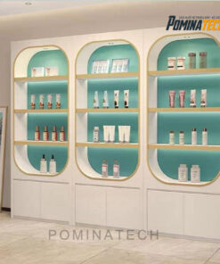 Tủ Trưng Bày Gỗ MDF Sang Trọng, Thiết Kế Hiện Đại Với Đèn LED