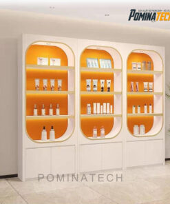 Tủ Trưng Bày Gỗ MDF Sang Trọng, Thiết Kế Hiện Đại Với Đèn LED