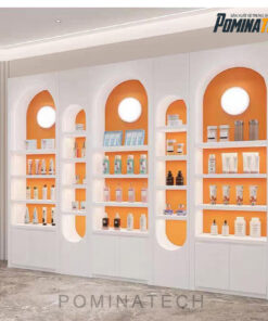 Tủ Trưng Bày Gỗ MDF Sang Trọng, Thiết Kế Hiện Đại Với Đèn LED