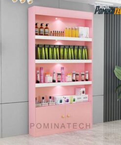 Tủ Trưng Bày Sản Phẩm Có Đèn LED – Gỗ MDF Chống Ẩm, Độ Bền Cao