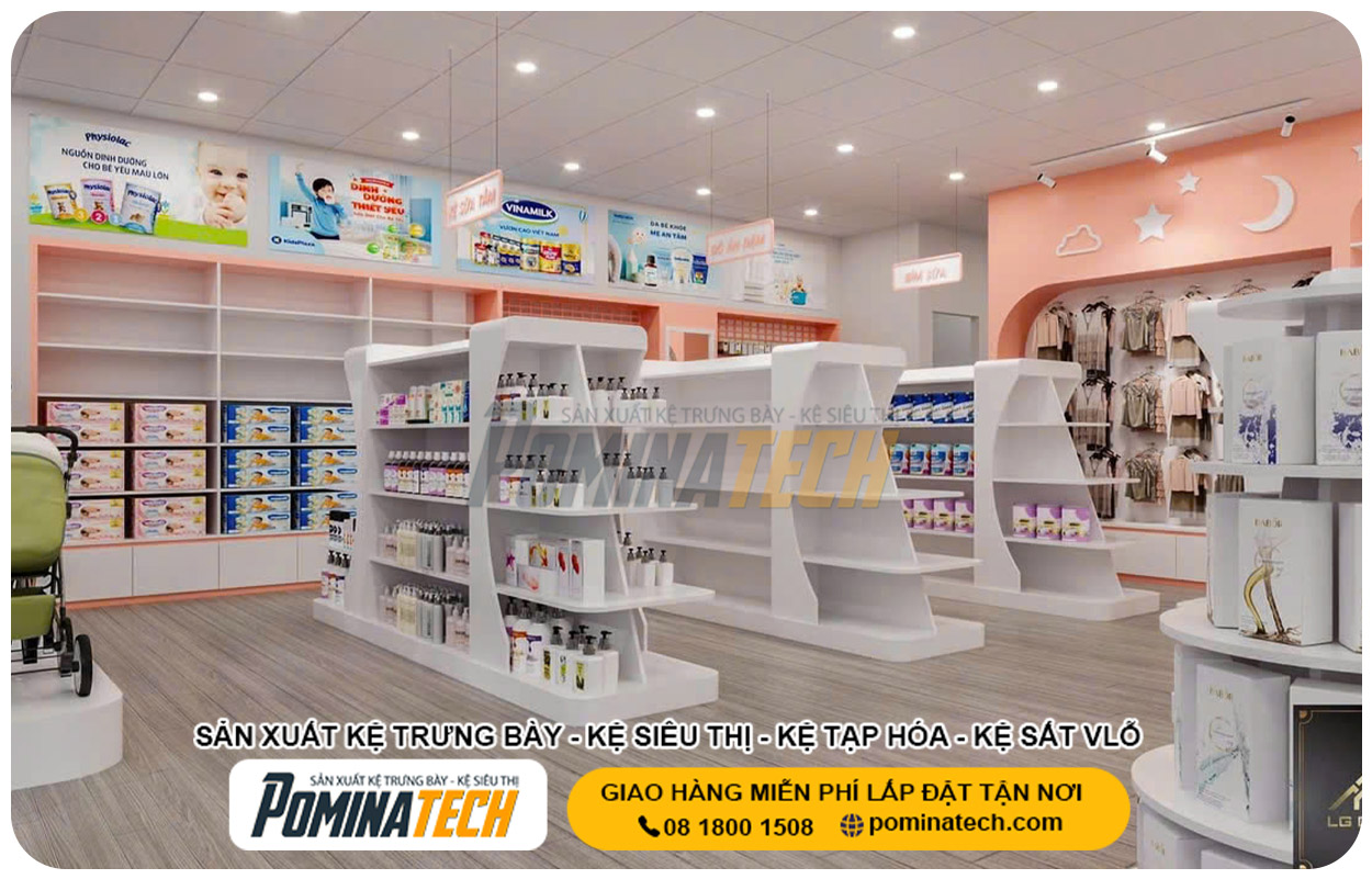 Xưởng Sản Xuất Kệ Trưng Bày Tại An Giang Uy Tín Giá Rẻ