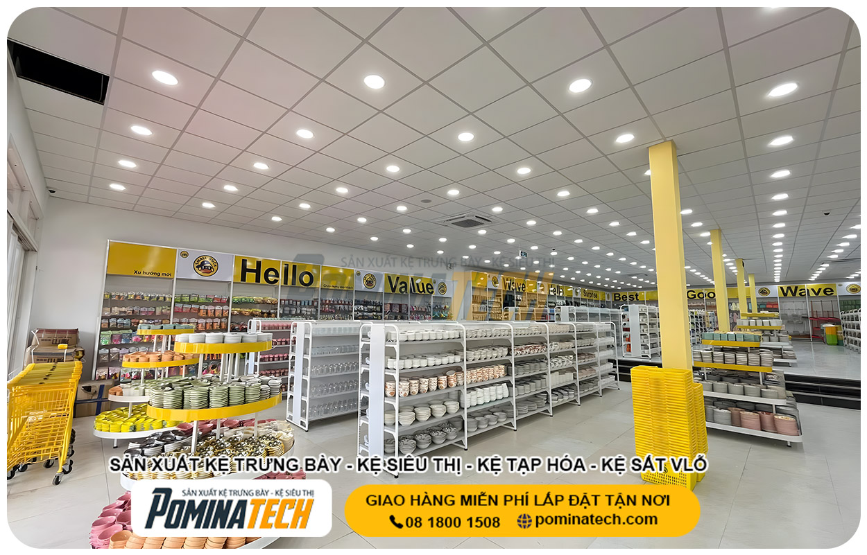 Xưởng Sản Xuất Kệ Trưng Bày Tại Đồng Tháp Uy Tín Giá Rẻ