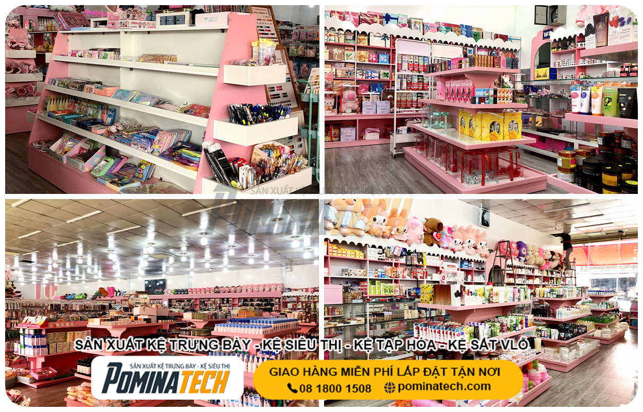 Xưởng Sản Xuất Kệ Trưng Bày Tại P. Bình Minh Vĩnh Long Uy Tín Giá Rẻ