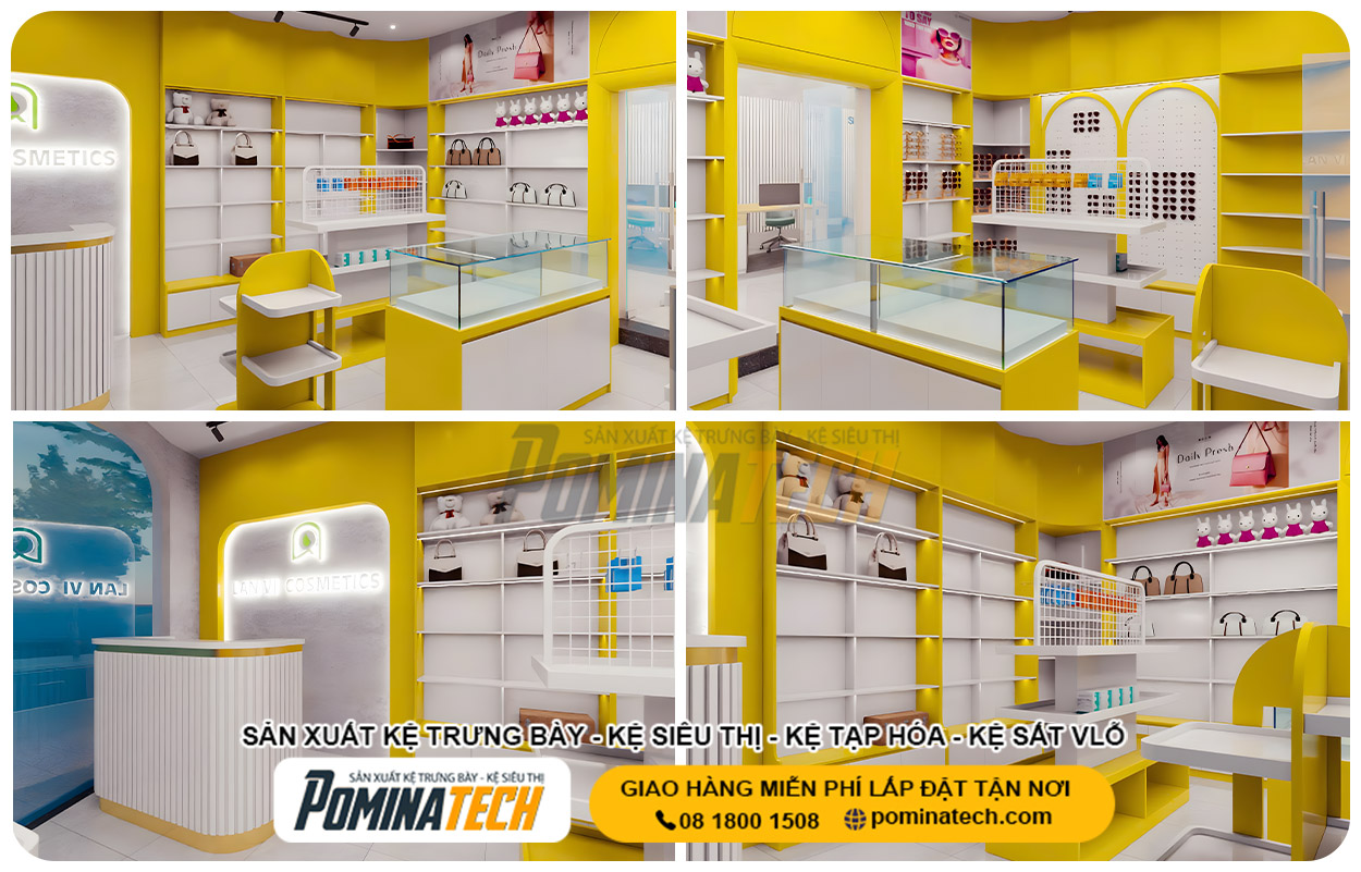 Xưởng Sản Xuất Kệ Trưng Bày Tại P. Cầu Kiệu Tp. HCM Uy Tín Giá Rẻ