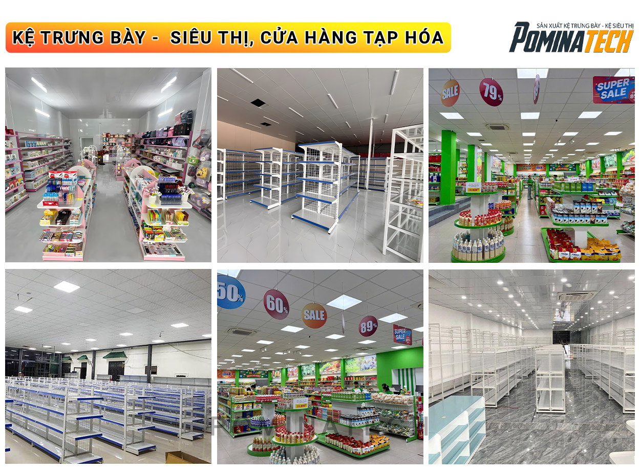 Xưởng Sản Xuất Kệ Trưng Bày Tại P. Dĩ An Tp. HCM Uy Tín Giá Rẻ
