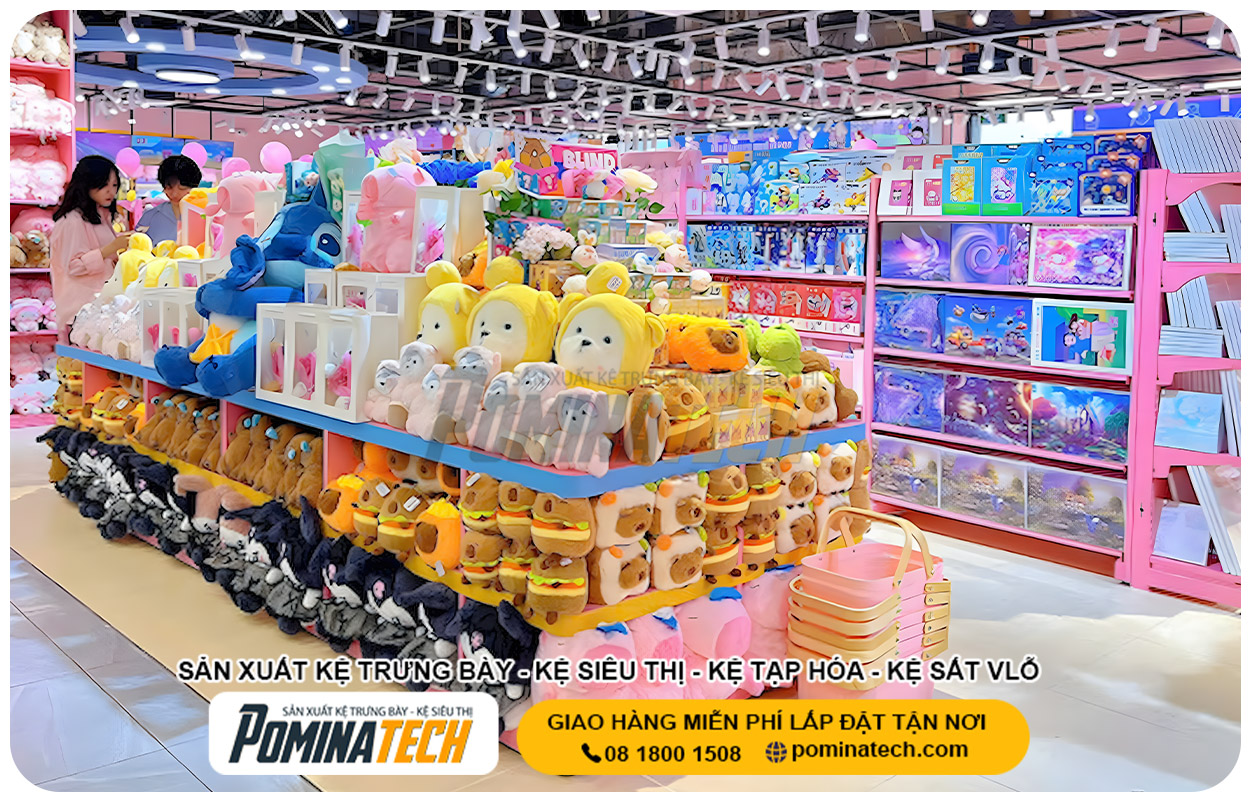 Xưởng Sản Xuất Kệ Trưng Bày Tại P. Dĩ An Tp. HCM Uy Tín Giá Rẻ