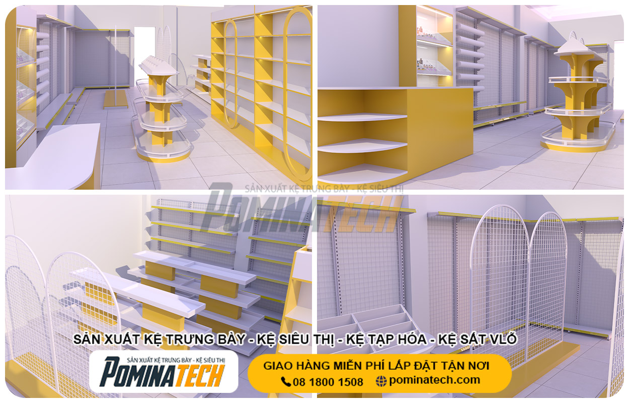 Xưởng Sản Xuất Kệ Trưng Bày Tại P. Duyên Hải Vĩnh Long Uy Tín Giá Rẻ