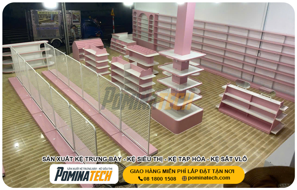 Xưởng Sản Xuất Kệ Trưng Bày Tại P. Gia Định Tp. HCM Uy Tín Giá Rẻ